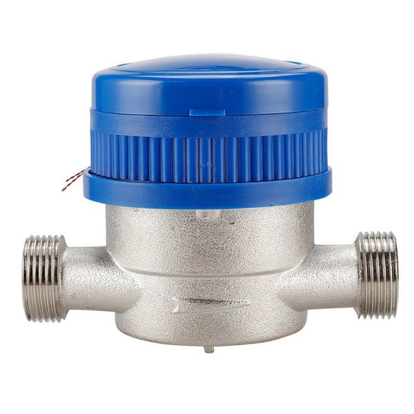 Cold Water Meter Water Flow Measure 1/2" BSP with Fittings Home, Garden