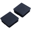 Plastic Square Tube Inserts End Blanking Cap 38mm x 38mm 10 Pcs Black