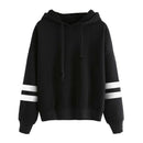 Autumn Winter Women Sweatshirt Striped Hoodies new Casual Long Sleeve Hoody M4Z1