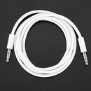 3.5mm Male to Male AUX Audio Cable white