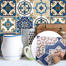 10Pcs Moroccan Style Tile Stickers Waterproof Wall Stickers Bathroom Art De O4Z4