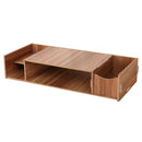 Multifunction Desktop Monitor Stand Computer Screen Riser Wood Shelf Plinth