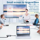 4 In 1 Type C HUB Adapter Accessories HDMI VGA USB3.0 PD Portable Splitter