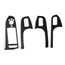 4PCS Carbon Fiber Door Window Switch Button Cover Trim Fit for Audi A4L A5