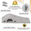 Door Stopper 2 Pack Set Premium Heavy Duty Door Stop Rubber Wedge with DecorQ6Q5