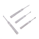 4pcs DIY Hand Stitching U+V Shaped Groover Skiving Edge Beveler Tool KitS Hn