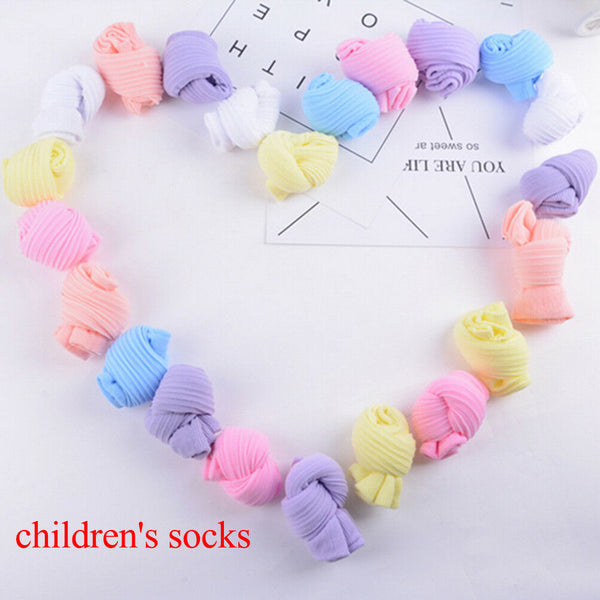 10 Pairs of children's colorful socks summer children's candy so Gw