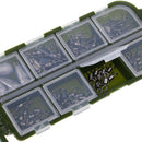 154pcs Fishing Accessories Tackle Box Set Including Hooks, Sinker Weights,