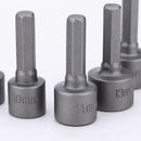 9pcs 5mm-13mm Hex Socket Sleeve Nozzles Nut Driver Set Drill Bit Adapter