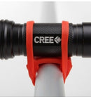 Universal Bike Handle Bar Holder Mounting For Flashlight  Torch Black-P JR