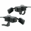 Waterproof Dual USB 12V Motorcycle Bike Handlebar Charger Socket w/ Switch&S Hn