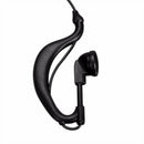 5X(90cm G-Shape Headset Earpiece Headphone With Mic For Walkie Talkie CP04 I8T1)