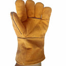 1 pair Leather Welding Glove Long Thick Heavy Heat Resistant Gloves For Gr SIU