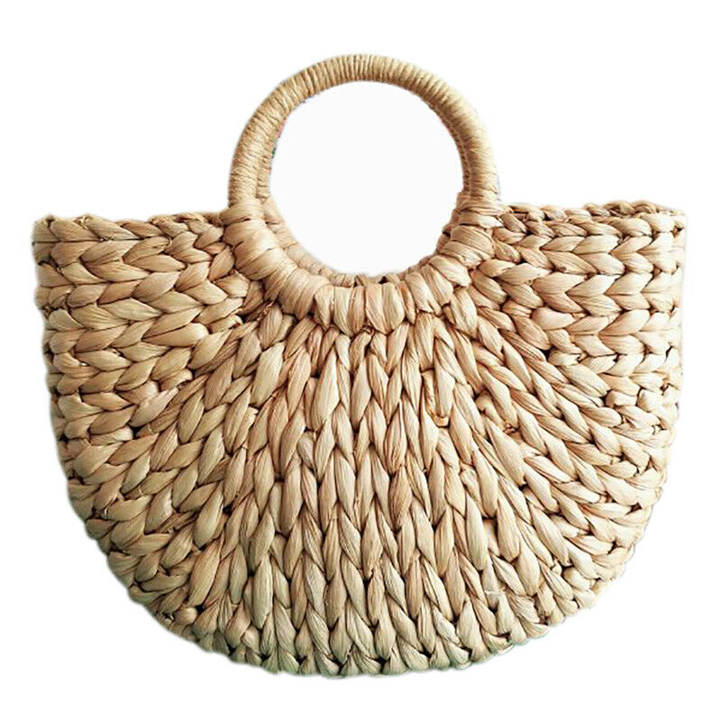 Women Bag Korean Foreign of Corn Skin The Semicircle Art Beach Bag Travel P N2G7