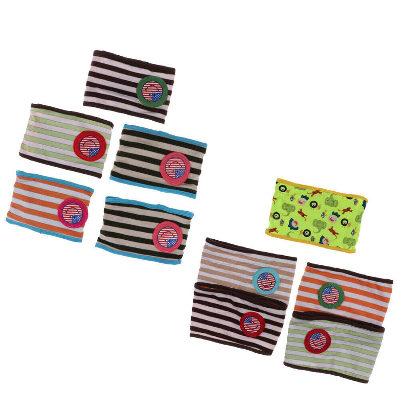 2Pcs Premium Washable Dog Diapers - Reusable Male Dog Belly Wrap Size