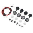 4pcs Led Spotlight Roof Light Lampshade for 1/10 RC Crawler Car RC4WD D90 Axial