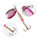 16Pcs Metal Rotating Sequins Plus Road Lure Bag Freshwater Fishing Sequins