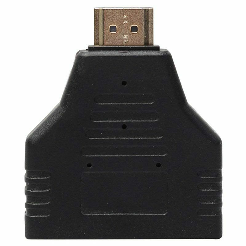 1080P HDMI Port Male to 2 Female 1 In 2 Out Splitter Cable Adapter Converte T7A9