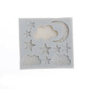 Cloud Star Moon Silicone Fondant Mold Cake Decor Tools Chocolate Gumpaste Mou3c