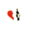 2pcs Heart Wine Bottle Pin Brooch Jacket Backpack Enamel Badge Jewelry Gift A