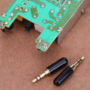 2pcs/set 3.5mm 1/8in 3-Pole Male Audio Jack Plug Stereo Headphone DIY Connec A