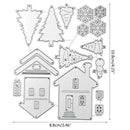 Christmas House Tree Metal Cutting Dies Card Paper Album Scrapbooking Embossing