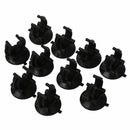 Aquarium Fish Tank Suction Cup Glass Cover Plastic Clips Black 10 Pcs H6G4