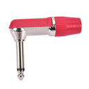 Rean 6.35mm 1/4 inch Right Angle Stereo Jack Solder Terminal for Audio Cable Kw
