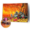 5D DIY Diamond Painting Animals Full Round Drill Rhinestone (Squirrel) A