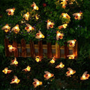 30 LED Solar String Honey Bee Shape Warm Light Garden Decoration Waterproof