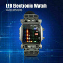Luxury Men's Stainless Steel Watch LED Sports Date Digital Wristwatch Brace X5I6