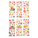 6Sheets Fruits Greens Banana Grapes Scrapbooking Bubble Stickers RewardKidsToyLJ