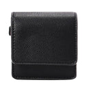 Women Solid Mini Wrist Bag Leather Purse Wristlet Clutch Handbag (Black)