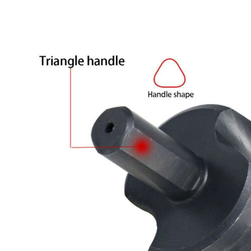 1* New Black Nitride Spiral Groove Triangle Shank Step Drill Bit Pagoda Drill