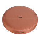 Bar Stool Cover Protector Round Chair Seat Cushion Sleeve 33cm Dia. Brown