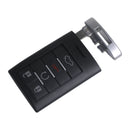 5 Button Remote Key Case Fob Shell & Key Blank fit for Cadillac CTS DTS STS XTS