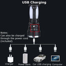 Solar Power Rechargeable Battery Camping Tent Light Lantern LED Flashlight