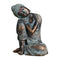Bronze 23cm Sleeping Buddha Statue Hand Carved Seat Resting Sleep Napping
