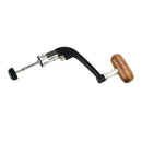 Metal Spinning Fishing Reel Handle Rocker Arm Wooden Crank Handle Black M