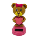 Solar Powered Dancing Swinging Bear For Car Windowsill Gifts