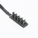 1 to 5 4-Pin PWM CPU Cooler Fan PC Case Cooling Fan Sleeved Power CableÃ‚Â Hub