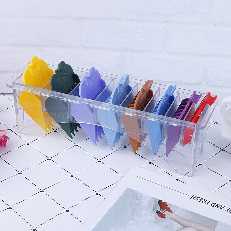 8xUniversal Hair Clipper Limit Comb Attachment Size Barber Replacement with C BX