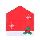 Christmas Hat Xmas Dinner Chair Covers Stool Back Case Home Decor (Red) A
