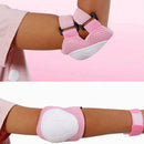 6 Pcs Kid Child Roller Skating Bicycle Knee Wrist Guard Elbow Pad Blue