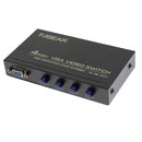 4 Ports VGA Button Manual Switch Box 4 In 1 Out for Projector TV Monitor