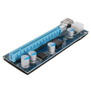 PCI-E 1X to 16X Riser Card Extender Adapter + USB3.0 Cable 15Pin-6Pin Cable