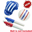 SALE!Triple Line Golf Ball Line Marker Stencil with 2 Pens For All Golf Balls!