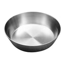 Large Stainless Steel Korean Tray Fruit Salad Plate Snack Bowl with Cover