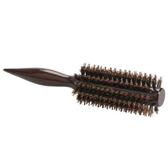 Curly Hair Comb Radial Brush Wood Handle Bristle Anti-static Hairdressing