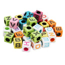 200pcs Mixed Kids DIY Necklace Bracelets Hair Accessory Making Letter Beads
